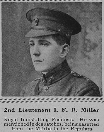 Miller I F R 2nd Lt Royal Inniskilling Fusiliers The Sphere 5th Jun 1915