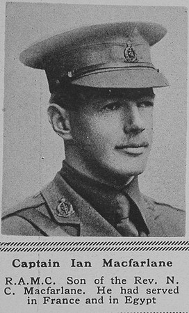 Macfarlane I Captain RAMC The Sphere 15th Sep 1917