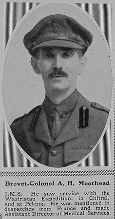 Moorhead A H Brevet Col Indian Army The Sphere 1st Apr 1916