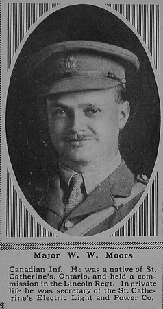 Moors W W Major 19th Canadian Infantry (Central Ontario Regiment) The Sphere 4th Nov 1916