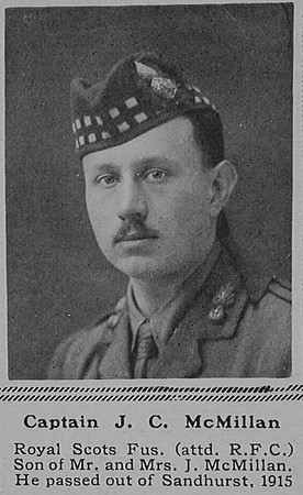 McMillan J C Captain Royal Flying Corps The Sphere 10th Mar 1917
