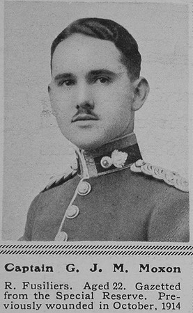 Moxon G J M Captain 4th Royal Fusiliers The Sphere 29th Apr 1916