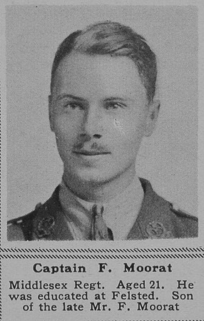 Moorat F Captain 4th Middx Regt The Sphere 19th Oct 1918
