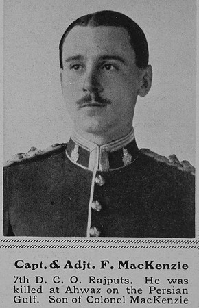 MacKenzie F Capt Adjt Indian Army The Sphere 8th May 1915