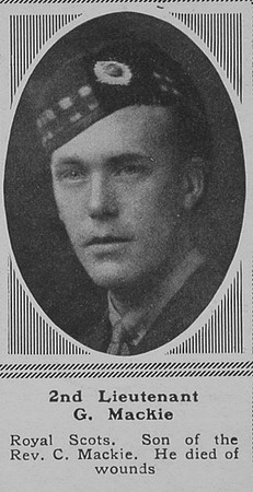 Mackie G 2nd Lt Royal Scots The Sphere 24th Nov 1917