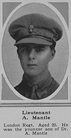 Mantle A Lt London Regt The Sphere 1st Sep 1917