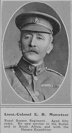 Montresoe E H Lt Col Royal Sussex Regiment The Sphere 26th Sep 1914