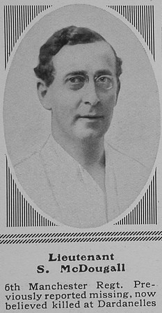 McDougall S Lt 6th Manchester Regt The Sphere 8th Jan 1916