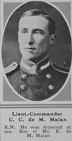 Malan C C de M Lt Comm RN The Sphere 23rd Mar 1918