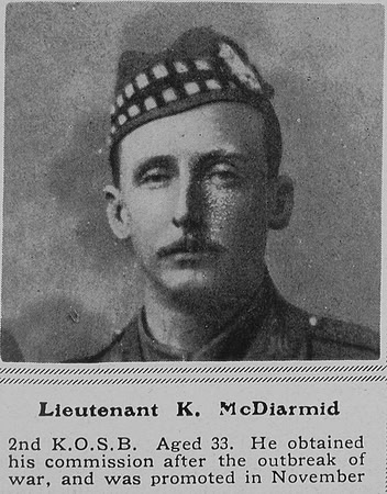 McDiarmid K Lt 2nd Kings Own Scottish Borderers The Sphere 29th May 1915