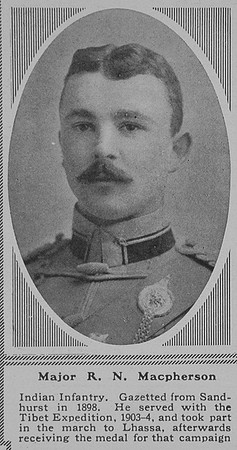 Macpherson R N Major Indian Army The Sphere 16th June 1917