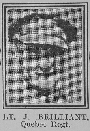 Brilliant J Lt VC Quebec Regiment Canadian Expeditionary Force