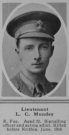 Mundey L C 2nd London Regiment (Royal Fusiliers) The Sphere 24th June 1916
