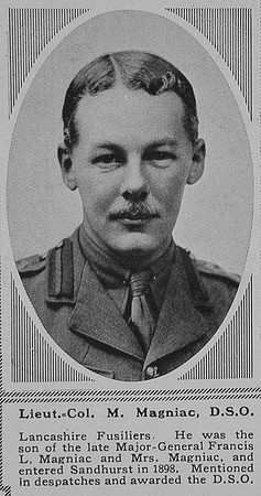 Magniac M Lt Col DSO 1st Lancashire Fusiliers The Sphere 23rd June 1917