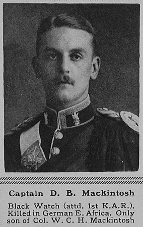 Mackintosh D B Captain Black Watch (Royal Highlanders) The Sphere 16th Sep 1916