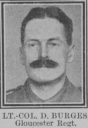 Burges D Lt Col VC Gloucestershire Regiment