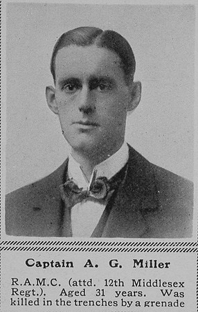 Miller A G Captain RAMC The Sphere 5th Feb 1916