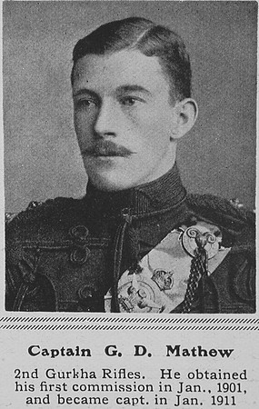 Mathew G D Captain Indian Army The Sphere 5th Jun 1915