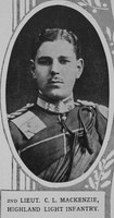 MacKenzie C L 2nd Lt Highland Light Infantry The Illustrated London News 10th Oct 1914