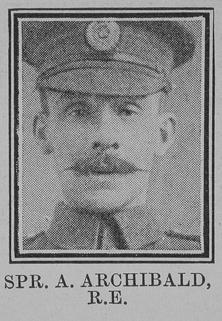 Archibald A Sapper VC Royal Engineers