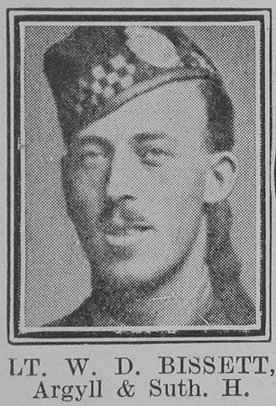 Bissett W D Lt VC Argyll And Sutherland Highlanders
