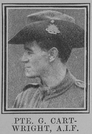 Cartwright G Pte VC Australian Imperial Force