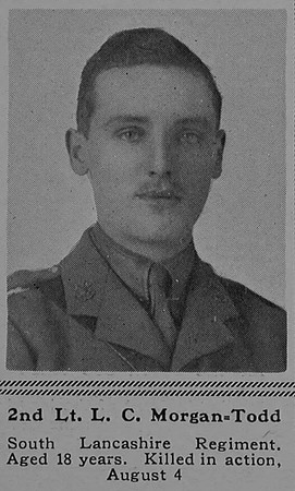 Morgan-Todd L C 2nd Lt 4th South Lancashire Regiment The Sphere 14th Oct 1916