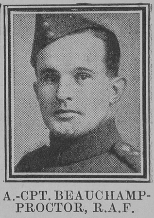 Beauchamp-Proctor A F W Captain VC Royal Air Force