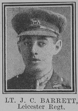 Barrett J C Lt VC Leicestershire Regiment