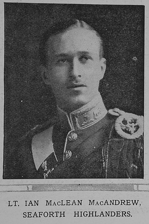 MacAndrew I M Lt 1st Seaforth Highlanders The Illustrated London News 6th Feb 1915