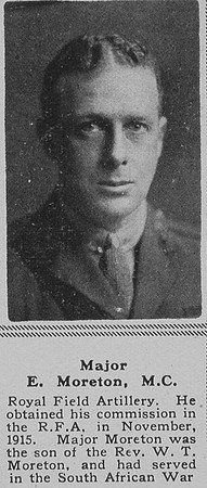 Moreton E Major MC RFA The Sphere 19th Oct 1918