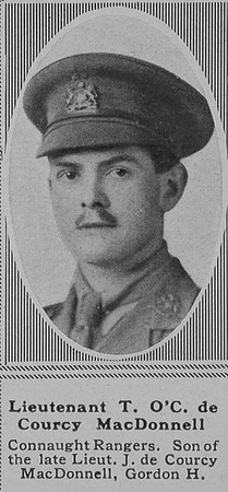 MacDonnell T O'C De C Lt Connaught Rangers The Sphere 28th Dec 1918