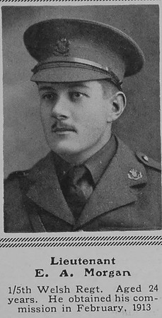 Morgan E A 5th Welsh Regt The Sphere 9th Oct 1915