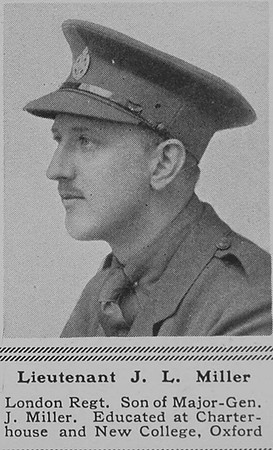 Miller J L Lt 8th London Regiment (Post Office Rifles) The Sphere 8th July 1916