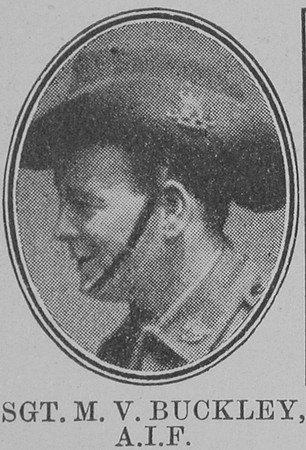 Buckley M V Sergt VC Australian Imperial Force