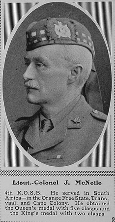McNeile J Lt Col 4th KOSB The Sphere 4th Sep 1915