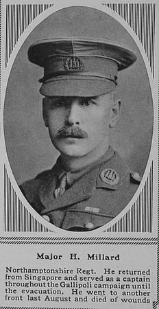 Millard H Major 7th Northants Regt The Sphere 26th May 1917