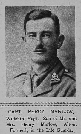 Marlow P Captain 6th Wiltshire Regiment The Illustrated London News 14th Jul 1917