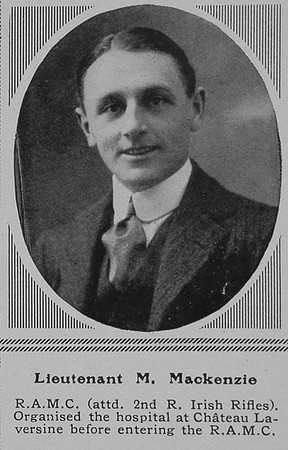 MacKenzie M Lt RAMC The Sphere 15th Jan 1916