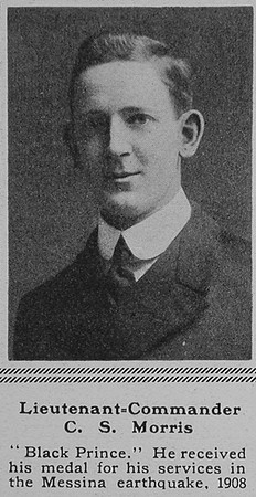Morris C S Lt Comm H.M.S. Black Prince Royal Navy The Sphere 12th Aug 1916