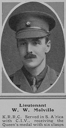 Melville W W Lt Kings Royal Rifle Corps The Sphere 7th Aug 1915