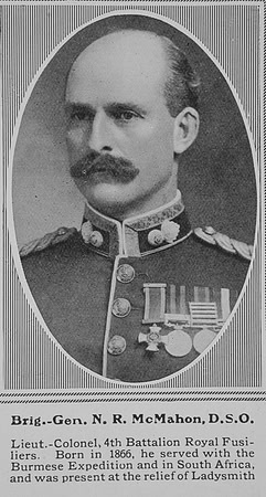 McMahon N R Brig Gen DSO General Staff Formerly 4th Royal Fusiliers The Sphere 5th Dec 1914
