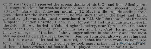 Farquharson L S Captain 1st Royal Scots Obit Part 2
