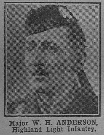 Anderson W H Major VC 12th Highland Light Infantry The War Illustrated 15th Jun 1918