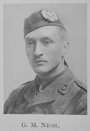 Nicol G M 2nd Lt 9th Cameronians