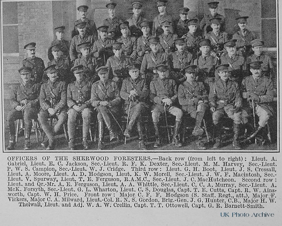 Notts And Derby Regiment Officers