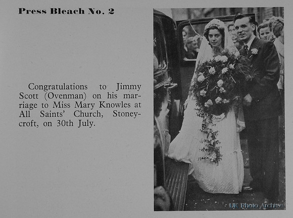 Wedding Of Jimmy Scott And Mary Knowles
