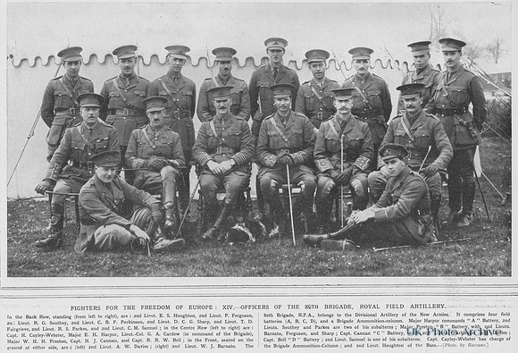 Royal Field Artillery 90th Brigade Officers