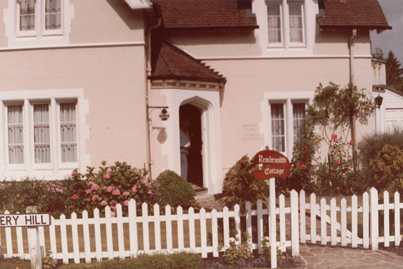 Benny Hill Filming The Rembrandt Cottage Sketch At West Lodge Ashtead Park