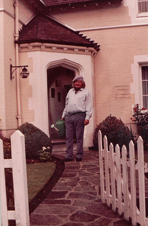 Benny Hill Filming The Rembrandt Cottage Sketch At West Lodge Ashtead Park